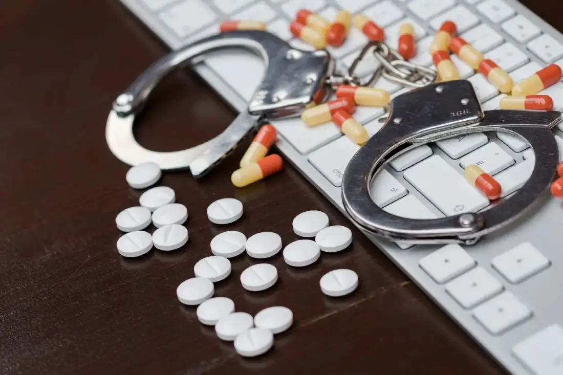 Handcuffs and pills